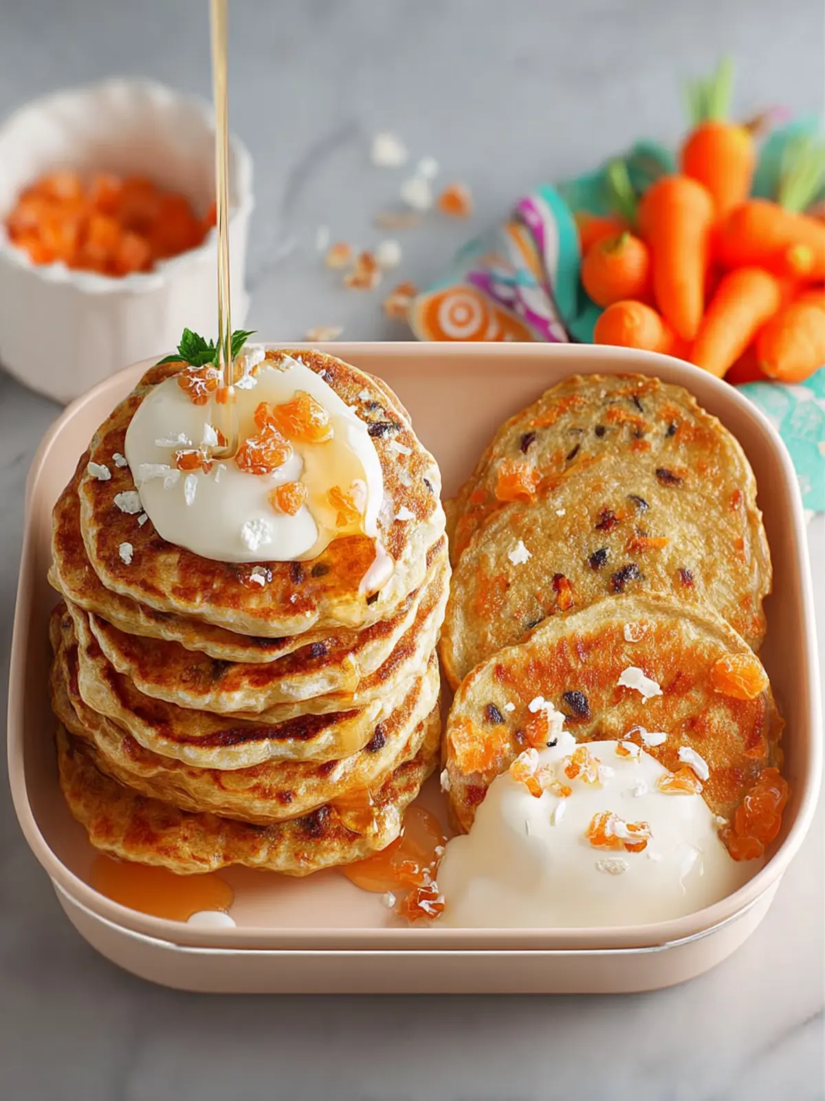 Carrot Cake Pancakes First Image