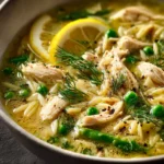 Spring Chicken Orzo Soup: Fresh Dill & Zesty Lemon First Image