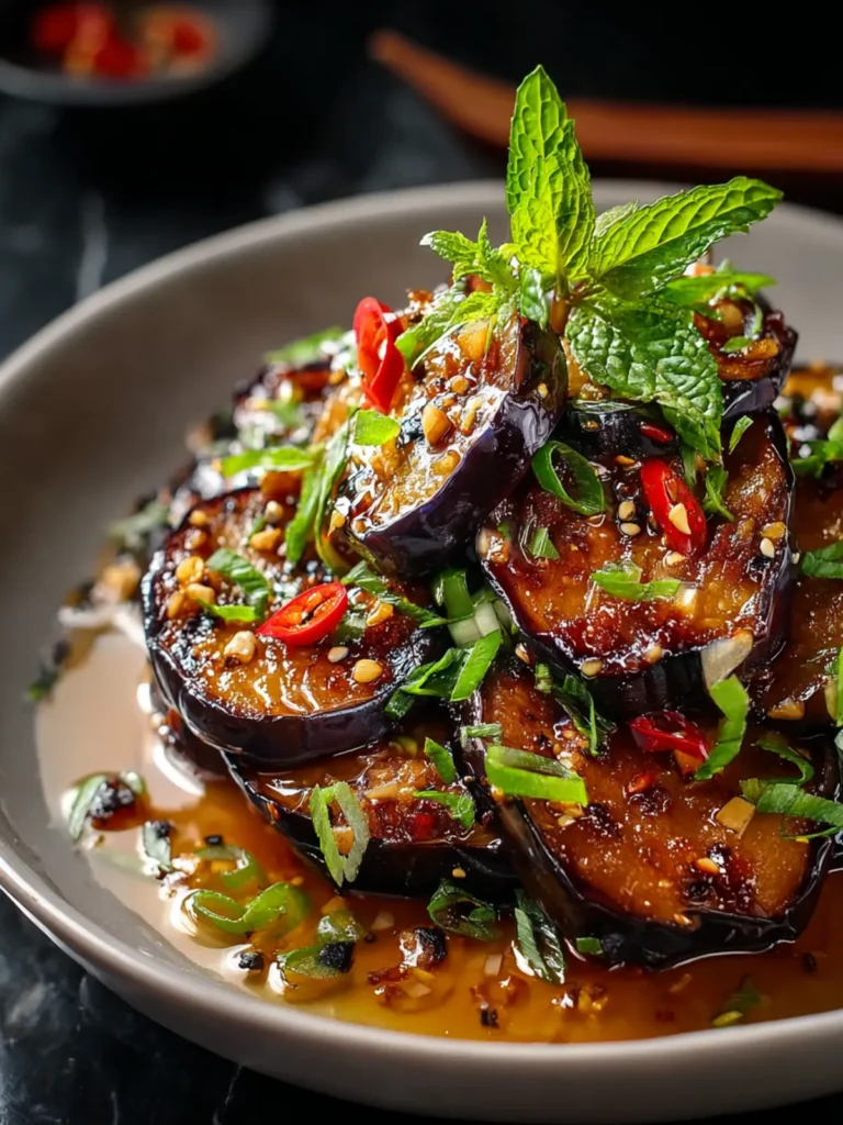Irresistible Sticky Garlic Eggplant First Image
