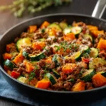 Ground Beef Zucchini Sweet Potato Skillet First Image