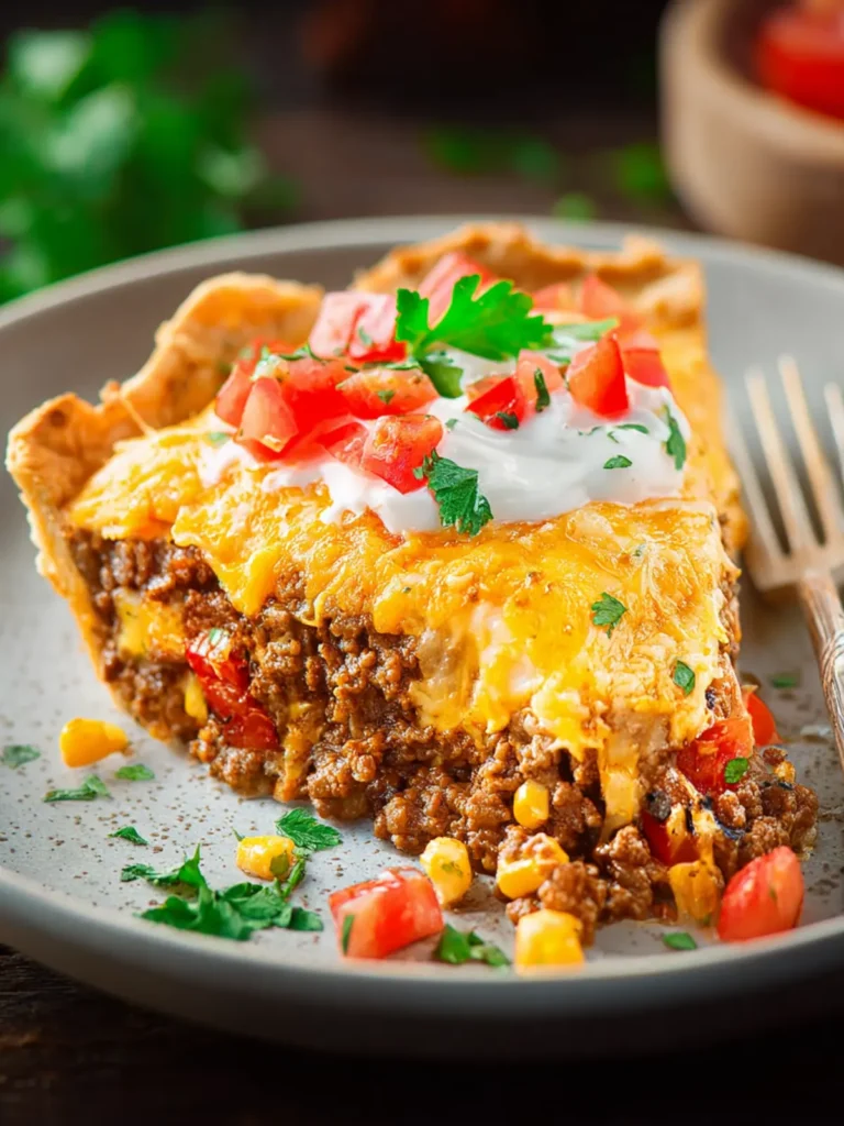 Cheesy Beef Taco Pie First Image