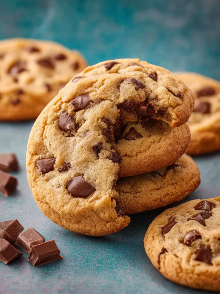 Eggless Chocolate Chip Cookies First Image