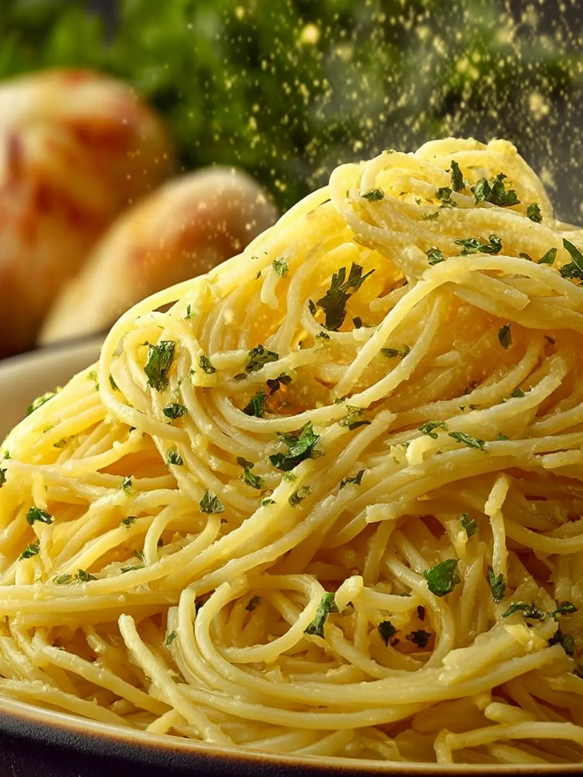 Angel Hair Pasta with Garlic and Herbs (Pasta Packet Copycat!) First Image