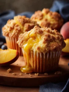 Peach Cobbler Muffins First Image