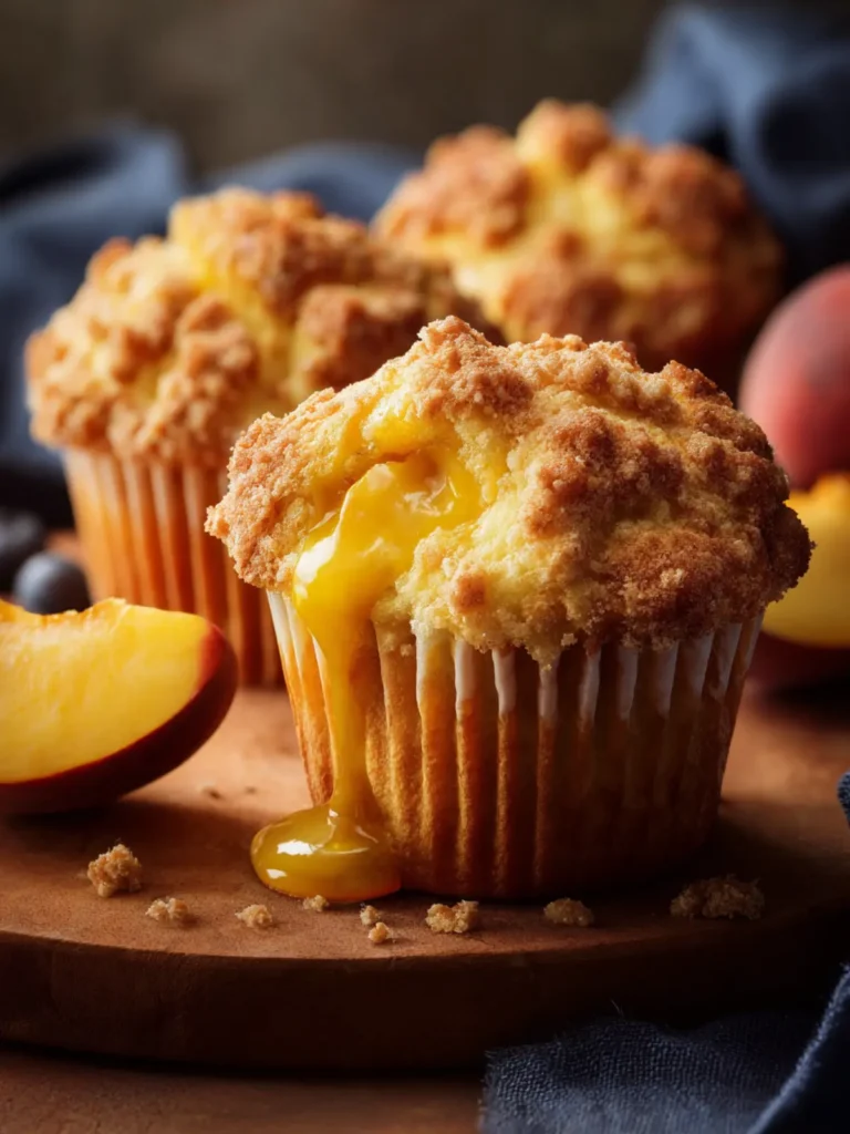 Peach Cobbler Muffins First Image